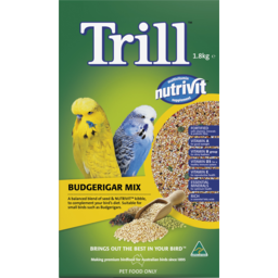 Photo of Trill Budgerigar Mix Bird Food 1.8kg