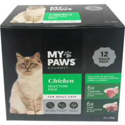 Photo of My Paws Gourmet Cat Food Chicken Selection 12 Pack