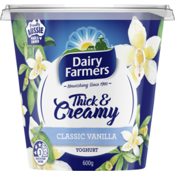 Photo of Dairy Farmers Thick & Creamy Classic Vanilla Yoghurt  600g