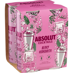 Photo of Absolut Berry Vodkarita 4 Pack 