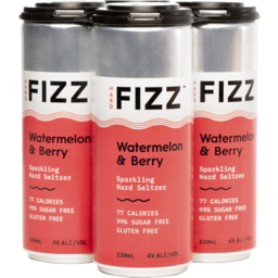 Photo of Hard Fizz Watermelon & Berry Seltzer Cans