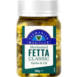 Photo of Tasmanian Heritage Marinated Fetta Classic Herbs & Oil 350g