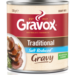 Photo of Gravox® Traditional Salt Reduced Gravy Mix Tin 120g