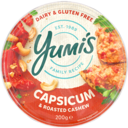 Photo of Yumis Red Capsicum & Roasted Cashew Dip 200gm