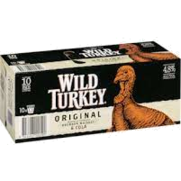 Photo of Wild Turkey Original & Cola 375ml 3x10 Pack