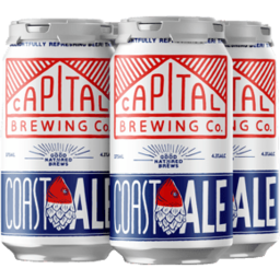 Photo of Capital Brewing Coast Ale Can 375ml 4pk