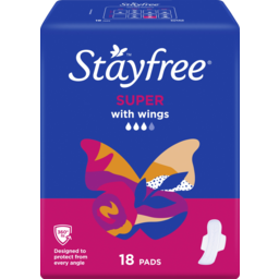 Photo of Stayfree Super Wings Sanitary Pads 18 Pack
