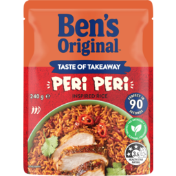 Photo of Bens Original Taste Of Takeaway Peri Peri Inspired Rice Pouch 240g