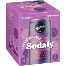 Photo of Remedy Sodaly Passionfruit 4pk