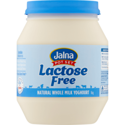 Photo of Jalna Lactose Free Natural Whole Milk Yoghurt 1kg