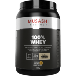 Photo of Musashi 100% Whey Vanilla Milkshake 900g 900g
