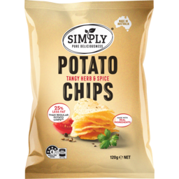 Photo of Simply Potato Chips Tangy Herb & Spice 120g