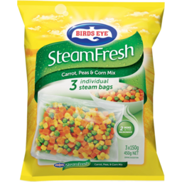 Photo of Birds Eye SteamFresh Carrot Peas & Corn Mix 3 Pack