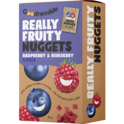 Photo of GoodnessMe Fruit Nuggets Raspberry & Blueberry Duo 8 Pack