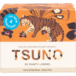 Photo of TSUNO Natural Bamboo Panty Liners 20 Pack