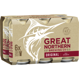 Photo of Great Northern Original Lager Can 375ml 6 Pack