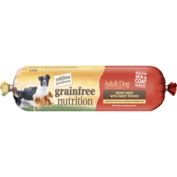 Photo of Natures Goodness Grainfree Nutrition Adult Dog Roast Meat With Sweet Potato Dog Food Roll