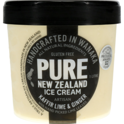 Photo of Pure NZ Gluten Free Ice Cream Kaffir Lime & Ginger
