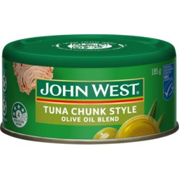Photo of John West Tuna Chunk Style In Olive Oil Blend 185g