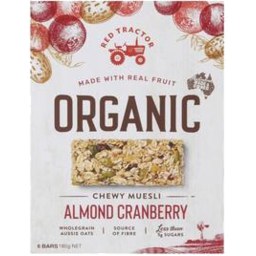 Photo of Red Tractor Almond & Cranberry Museli Bar 180g