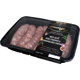 Photo of Gourmet Sausages Beef Vintage Cheddar & Onion 500gm