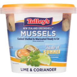 Photo of Talley's New Zealand Greenshell Marinated Mussels Lime & Coriander 375g