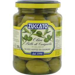 Photo of Zuccato Giant Green Olives 360g