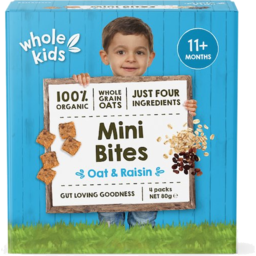 Photo of Whole Kids Mini Bites Oat Raisin 4pk