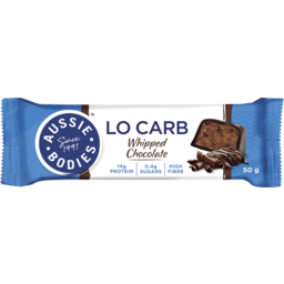 Photo of Aussie Bodies Lo Carb Protein Bar Whipped Chocolate 50g