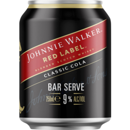 Photo of Johnnie Walker & Cola Bar Serve 9% Can