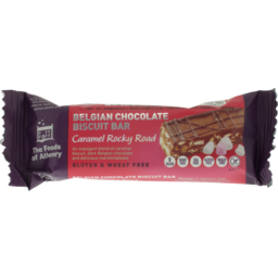 Photo of The Foods of Athenry Belgian Chocolate Biscuit Bar Caramel Rocky Road Gluten Free 55g