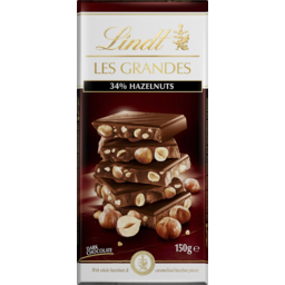Photo of Lindt Les Grandes Dark Chocolate & Hazelnuts 150g