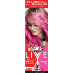 Photo of Schwarzkopf Live Colour Shocking Pink Ultra Brights 10 Washes Semi Permanent Hair Colour 75ml