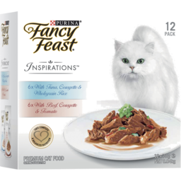 Photo of Fancy Feast Adult Inspirations Tuna, Courgette & Rice And Beef, Courgette & Tomato Wet Cat Food 12.0x70g