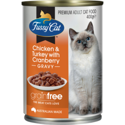 Photo of Fussy Cat Grainfree Chicken & Turkey With Cranberry Gravy Cat Food
