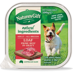 Photo of Nature's Gift Prime Beef In Gravy Wet Dog Food 100g
