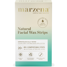 Photo of Marzena Natural Facial Wax Strips 20 Pack