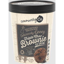 Photo of Community Co Ice Cream Triple Chocolate Brownie 1L 