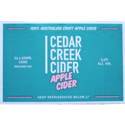 Photo of Cedar Creek Cider Apple Cider Can