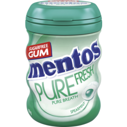 Photo of Mentos Pure Fresh Spearmint Sugar Free Chewing Gum Bottle 68g