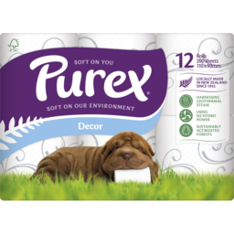 Photo of Purex Toilet Tissue Decor 12 Pack 