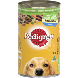 Photo of Pedigree Wet Dog Food Lamb, Pasta & Vegies Homestyle 1.2kg Can 1.2kg