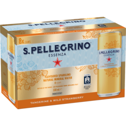 Photo of Sanpellegrino S.Pellegrino Essenza Tangerine & Wild Strawberry Cans