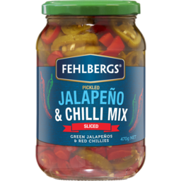Photo of Fehlbergs Pickled Jalapeno & Chilli Mix Sliced 470g