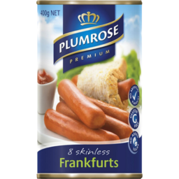 Photo of Plumrose 8 Skinless Frankfurts 400g