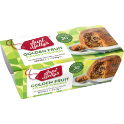Photo of Aunt Bettys Golden Fruit Puds Steamy Puddings 2x95gm