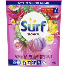 Photo of Surf Laundry Capsules Tropical 390gm