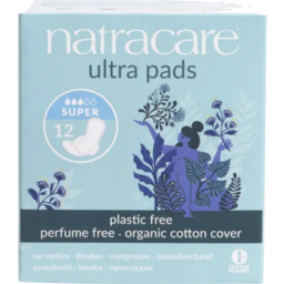 Photo of Natracare Pads - Super with Wings 12 Pack
