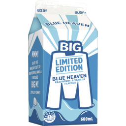 Photo of Big M Blue Heaven Raspberry Vanilla Flavoured Milk 600ml
