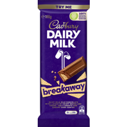 Photo of Cadbury Dairy Milk Breakaway Chocolate Block 180g 180g